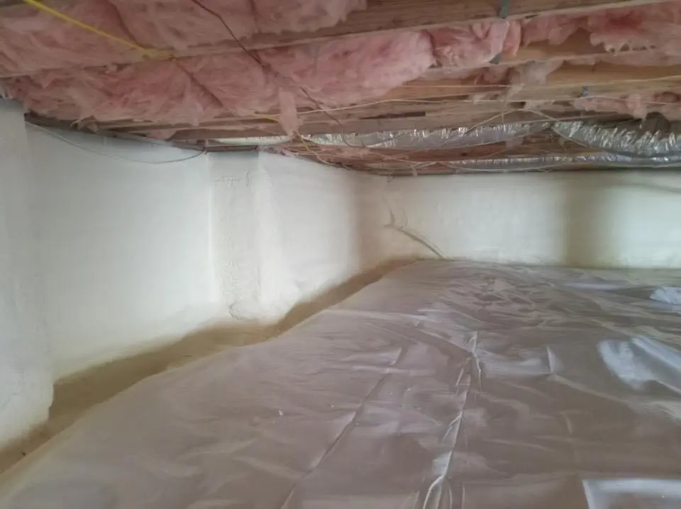 Crawl space encapsulation with closed-cell spray foam for Flat Roof Repair in Rohnert Park